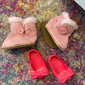 American Girl pink doll shoes pink